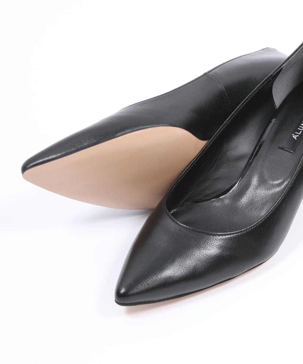 CG6HA04200 BUYERS SELECT(バイヤーズ セレクト) 【ALUNE SEVEN TWELVE THIRTY】スティレットローヒールポインテッドパンプス ブラック