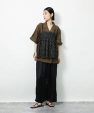 CTBID02055 TONEA チュールフラワー刺繍キャミ ホワイト