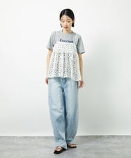 CTBID02055 TONEA チュールフラワー刺繍キャミ ホワイト