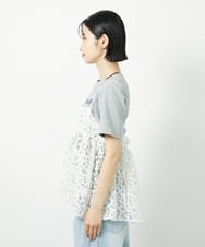 CTBID02055 TONEA チュールフラワー刺繍キャミ ホワイト