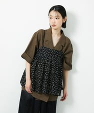 CTBID02055 TONEA チュールフラワー刺繍キャミ ホワイト