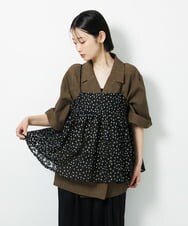 CTBID02055 TONEA チュールフラワー刺繍キャミ ホワイト
