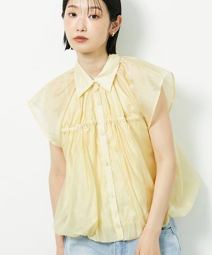 CTBID03054 TONEA シアーバルーンシャーリングシャツ