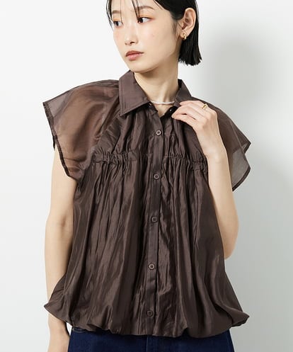 CTBID03054 TONEA シアーバルーンシャーリングシャツ