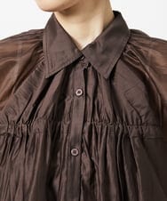 CTBID03054 TONEA(トネア) シアーバルーンシャーリングシャツ ブラック