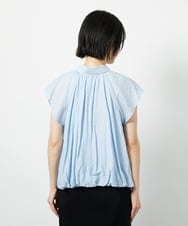 CTBID04054 TONEA(トネア) ニュアンスストライプ バルーンシャーリングシャツ ライトブルー