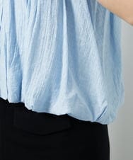 CTBID04054 TONEA(トネア) ニュアンスストライプ バルーンシャーリングシャツ ライトブルー