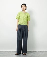CTBID05060 TONEA シャーリングブラウス ホワイト