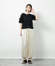 CTBID05060 TONEA シャーリングブラウス ホワイト