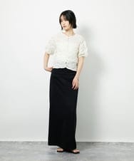 CTBID05060 TONEA シャーリングブラウス ホワイト