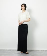 CTBID05060 TONEA シャーリングブラウス ホワイト