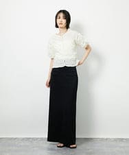 CTBID05060 TONEA シャーリングブラウス ホワイト