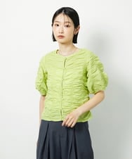 CTBID05060 TONEA シャーリングブラウス ホワイト
