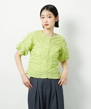 CTBID05060 TONEA シャーリングブラウス ホワイト