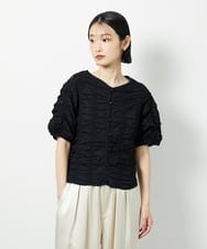 CTBID05060 TONEA シャーリングブラウス ホワイト