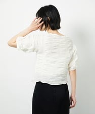 CTBID05060 TONEA シャーリングブラウス ホワイト