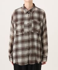 CTBKD04054 TONEA(トネア) シアーオンブレチェックシャツ ネイビー