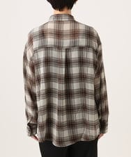 CTBKD04054 TONEA(トネア) シアーオンブレチェックシャツ ネイビー