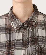CTBKD04054 TONEA(トネア) シアーオンブレチェックシャツ ネイビー