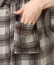 CTBKD04054 TONEA(トネア) シアーオンブレチェックシャツ ネイビー