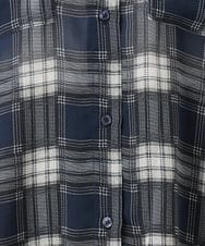 CTBKD04054 TONEA(トネア) シアーオンブレチェックシャツ ネイビー