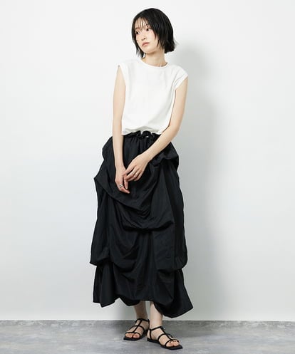 CTEID03081  タックデザイン ドッキングワンピース