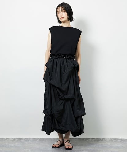 CTEID03081 TONEA タックデザイン ドッキングワンピース