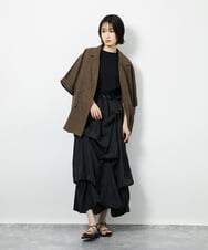 CTEID03081 TONEA タックデザイン ドッキングワンピース ブラック