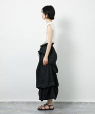 CTEID03081 TONEA タックデザイン ドッキングワンピース ブラック