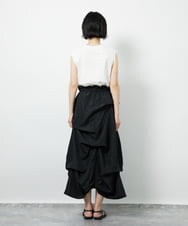 CTEID03081 TONEA タックデザイン ドッキングワンピース ブラック