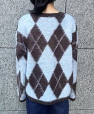 CTFAG02063 TONEA(トネア) アーガイル クルーネックニット グレー