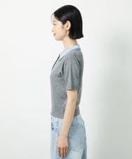 CTFID01043 TONEA(トネア) 襟レイヤードポロニット ブラック