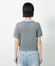 CTFID01043 TONEA(トネア) 襟レイヤードポロニット ブラック