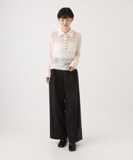 CTFKD01045 TONEA(トネア) 透かしモヘアポケットポロニット アイボリー