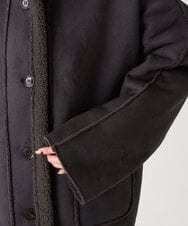 CTJAG03110 TONEA(トネア) フェイクムートンスタンドジャケット チャコール