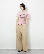 CTKID01049 TONEA(トネア) シャーリングロゴTシャツ ピンク