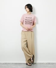 CTKID01049 TONEA(トネア) シャーリングロゴTシャツ ピンク