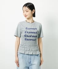 CTKID01049 TONEA(トネア) シャーリングロゴTシャツ ピンク