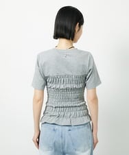 CTKID01049 TONEA(トネア) シャーリングロゴTシャツ ピンク
