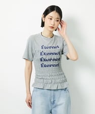 CTKID01049 TONEA(トネア) シャーリングロゴTシャツ ピンク