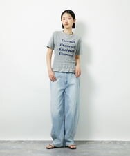 CTKID01049 TONEA(トネア) シャーリングロゴTシャツ ピンク