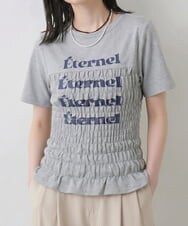CTKID01049 TONEA(トネア) シャーリングロゴTシャツ グレー