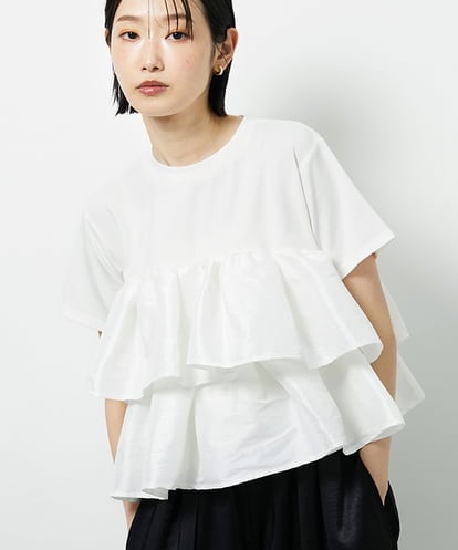CTKID03063 TONEA ティアードフリルTシャツ