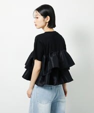 CTKID03063 TONEA ティアードフリルTシャツ ブラック
