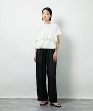 CTKID03063 TONEA ティアードフリルTシャツ ブラック