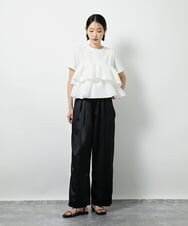 CTKID03063 TONEA ティアードフリルTシャツ ブラック