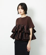 CTKID03063 TONEA ティアードフリルTシャツ ブラック
