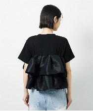 CTKID03063 TONEA(トネア) ティアードフリルTシャツ ブラック
