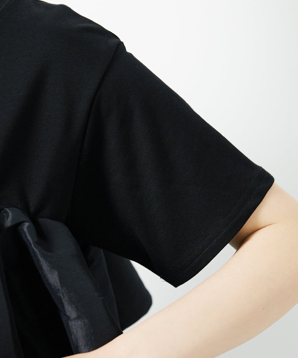 CTKID03063 TONEA(トネア) ティアードフリルTシャツ ブラック