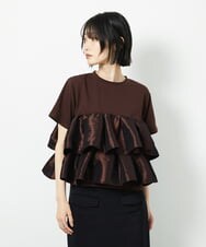 CTKID03063 TONEA ティアードフリルTシャツ ブラック